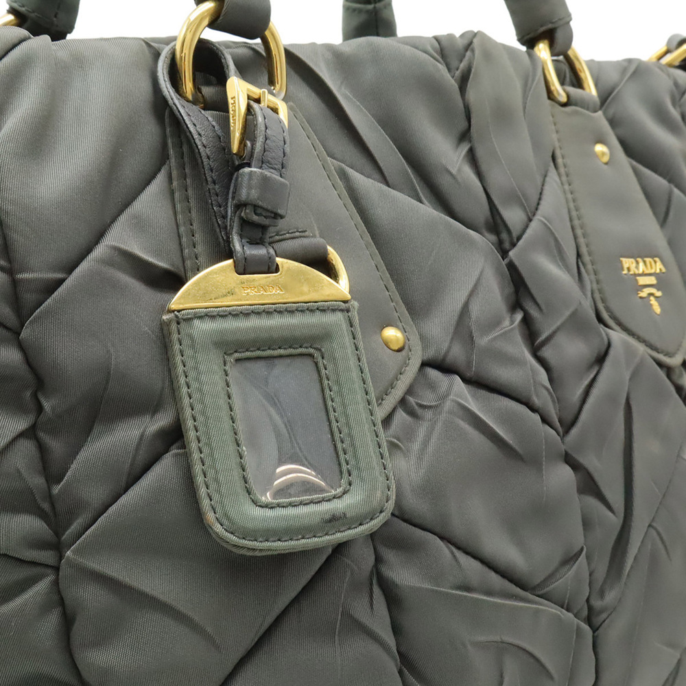 PRADA Green Leather Shoulder Bag - Picture 10 of 10